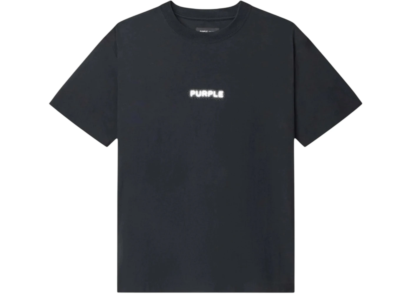 Purple Brand Textured Jersey SS Tee Black