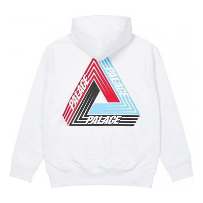 PALACE Triangle Logo hooded Long Sleeves Unisex White