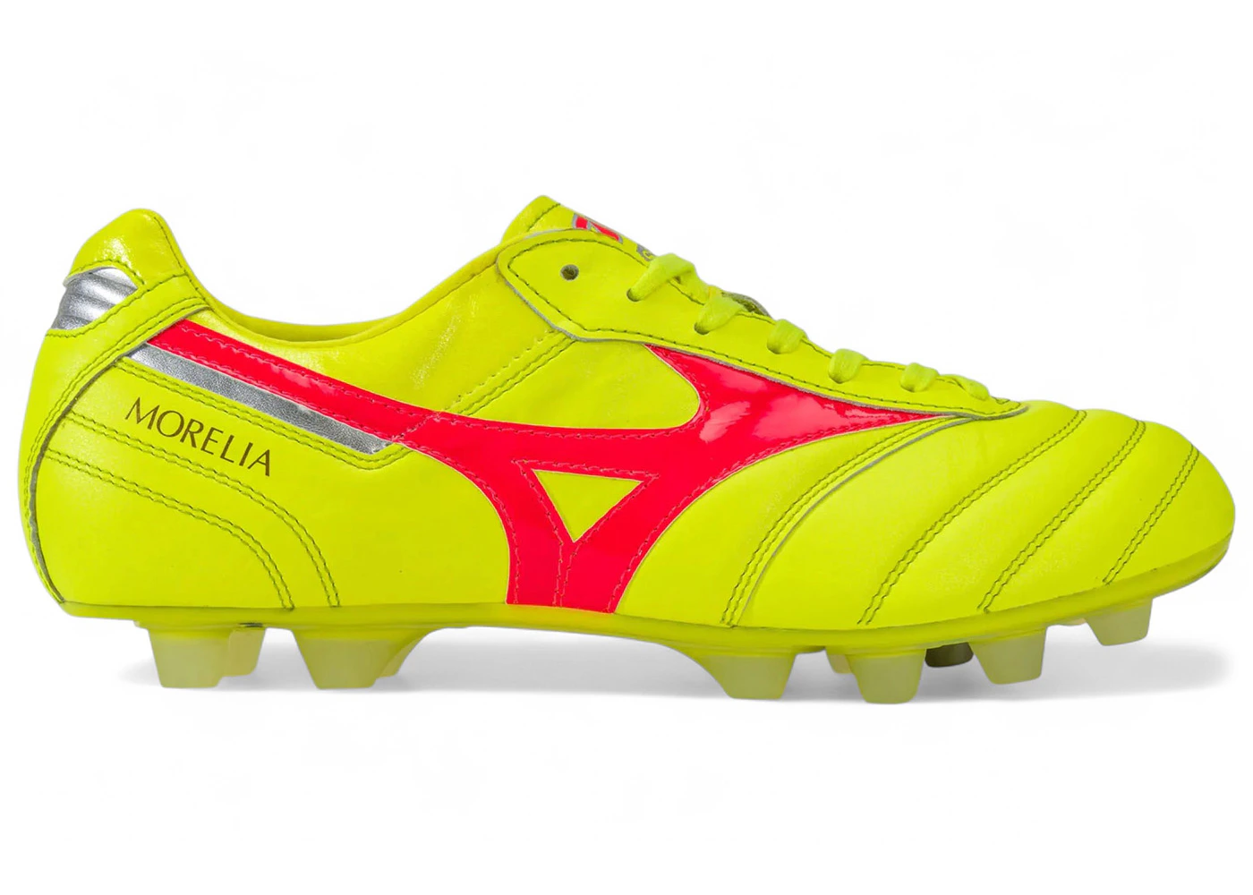 Mizuno Morelia II Japan MD Safety Yellow Fiery Coral Galaxy Slver