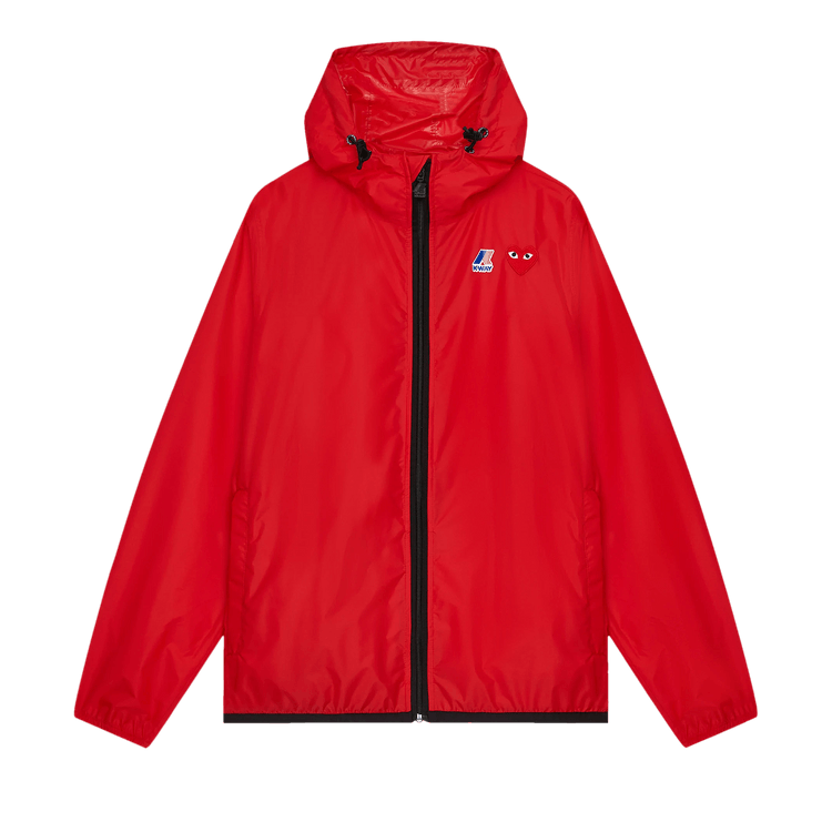Comme des Garçons PLAY x K-Way Full-Zip Packable Jacket 'Red'