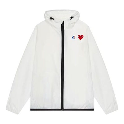 COMME des GARCONS PLAY x K-WAY Jacket Full Zip 'White'