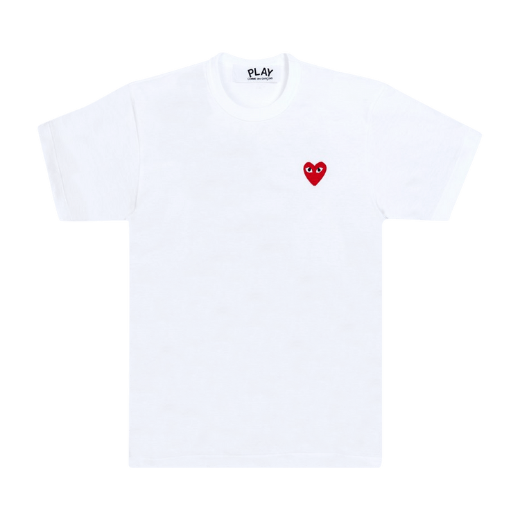 Comme des Garçons Short-Sleeve Play T-Shirt With Red Heart 'White'