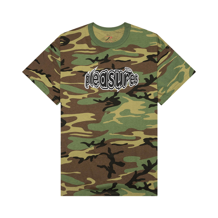 Pleasures Strain Logo T-Shirt 'Camo'
