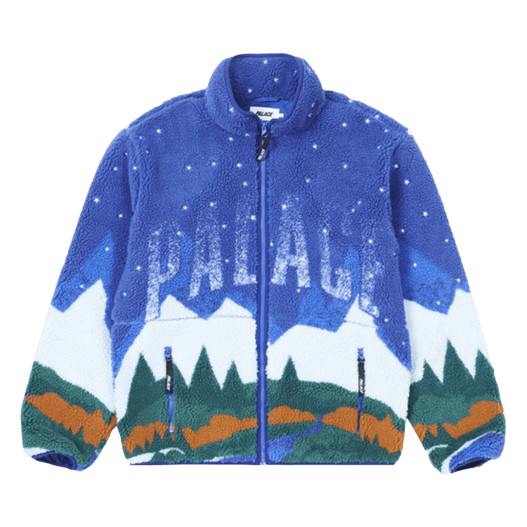 Palace Peak Funnel Fleece 'Blue'