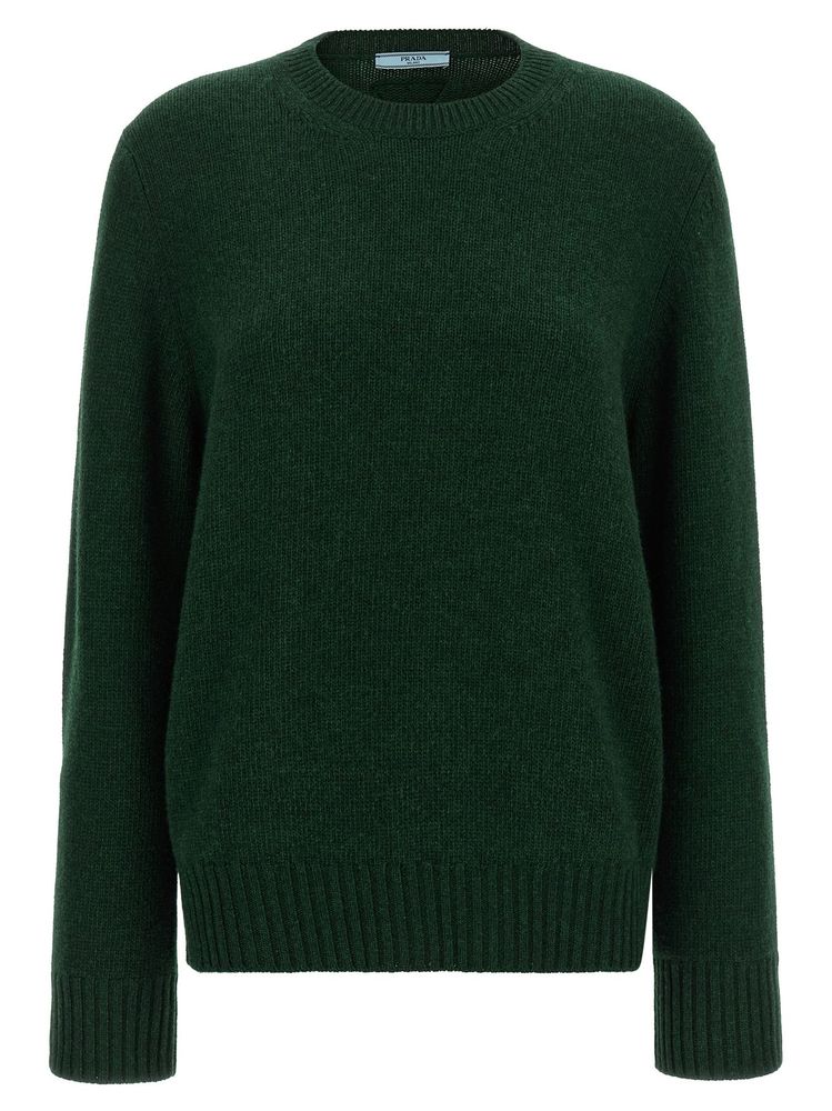 Prada Striped Cuff Crew-Neck Jumper