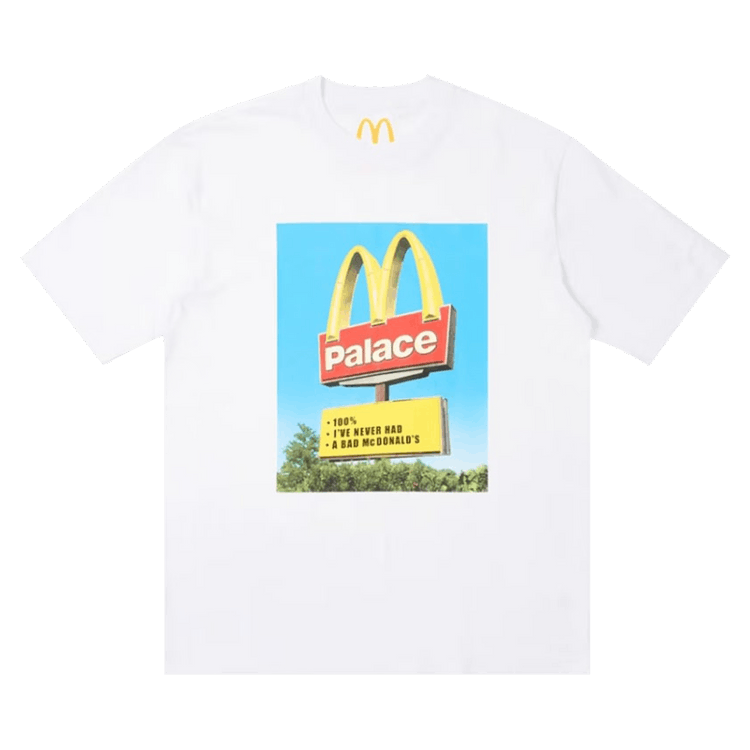 Palace x McDonald's Sign T-Shirt 'White'