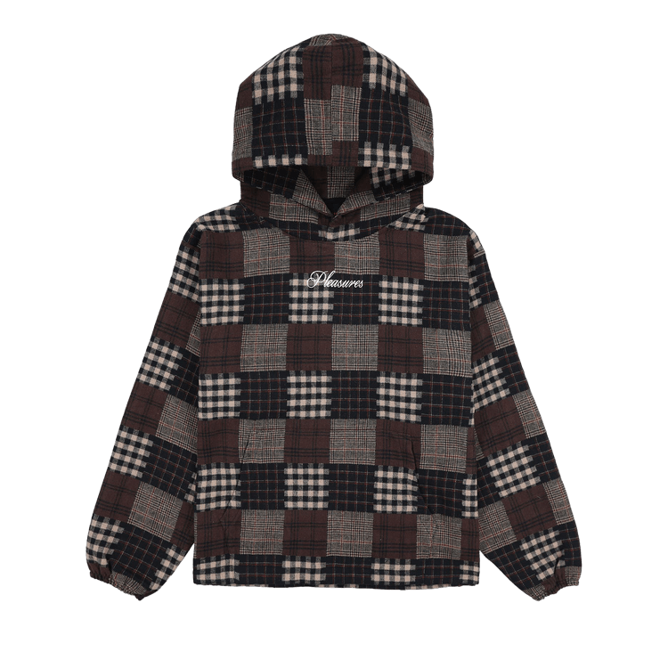 Pleasures Madras Poncho Hoodie 'Brown'