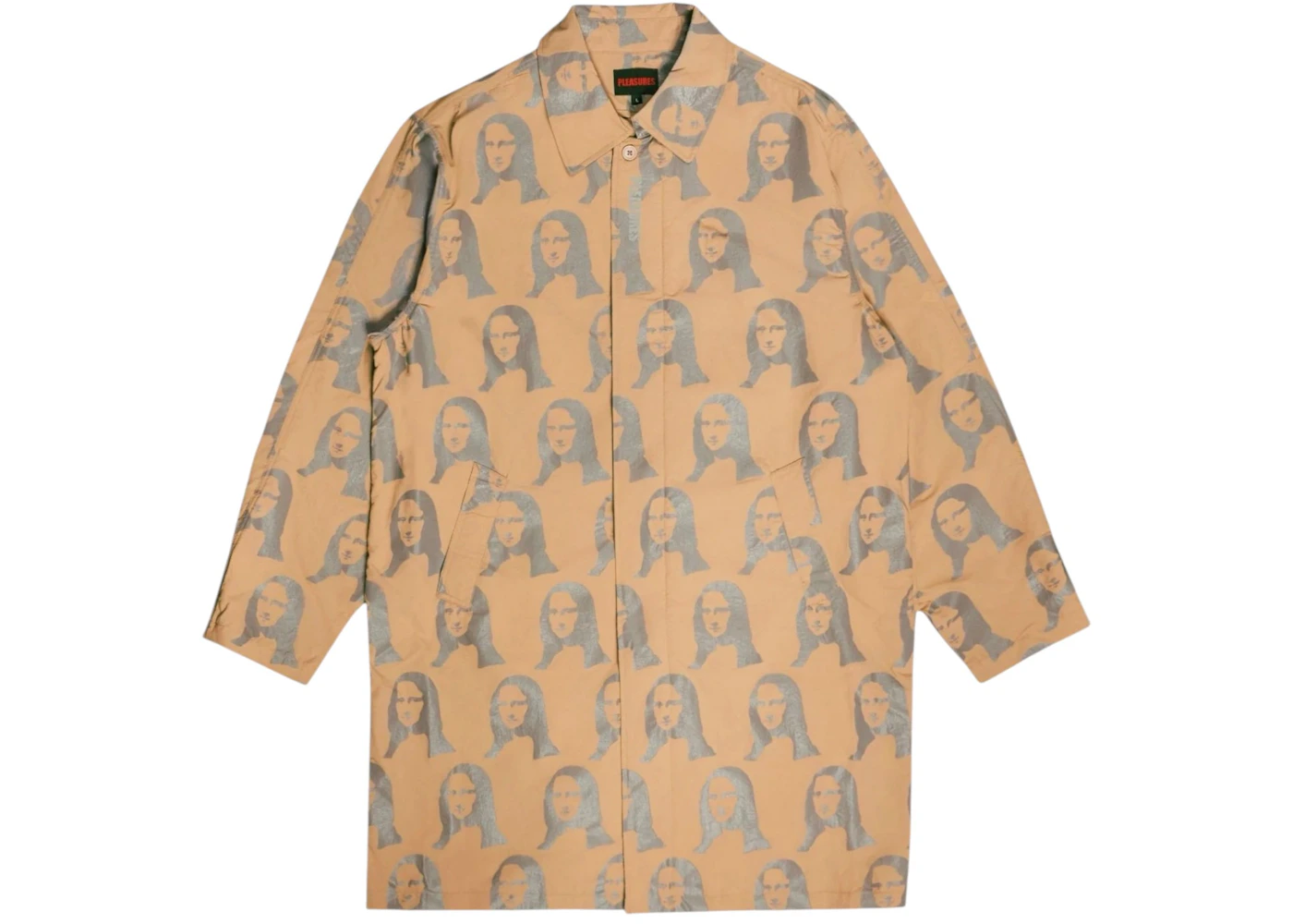 Pleasures Mona Single Breasted Coat Beige