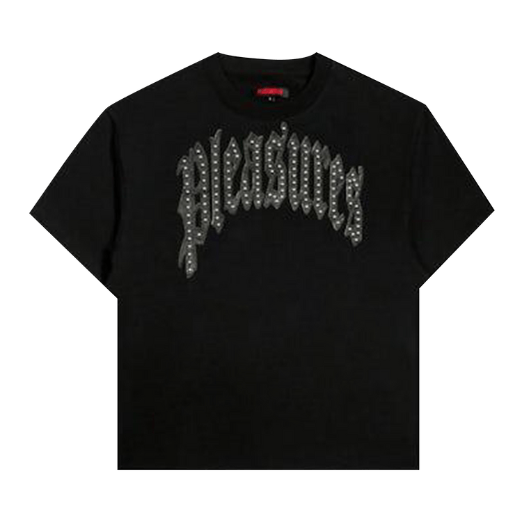 Pleasures Twitch Studded Crewneck T-Shirt 'Black'