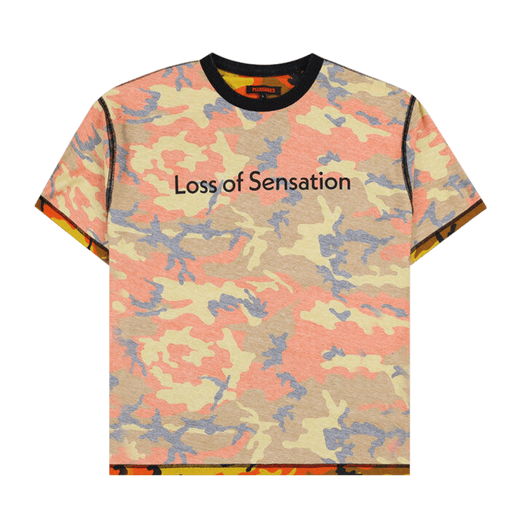 Pleasures Sensation Camo T-Shirt 'Orange'