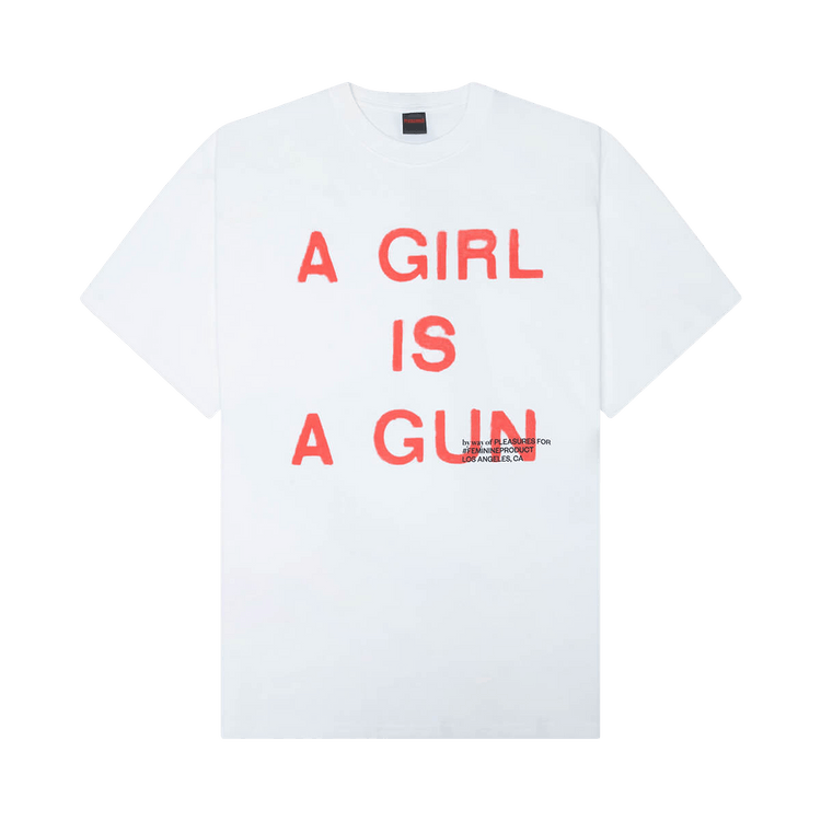 Pleasures Girl Is A Gun T-Shirt 'White'