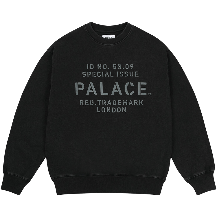 Palace Stencil Crew 'Black'