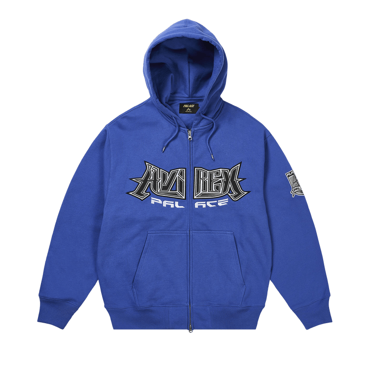 Palace x Avirex Zip Hood 'Blue'
