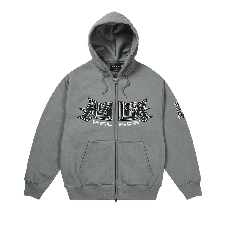 Palace x Avirex Zip Hood 'Charcoal'