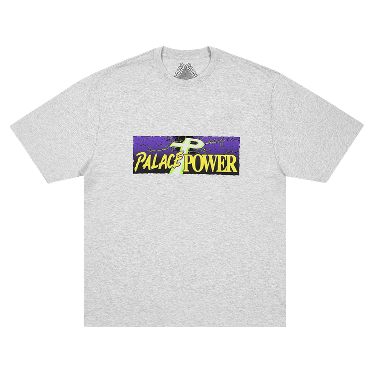 Palace Power T-Shirt 'Grey Marl'