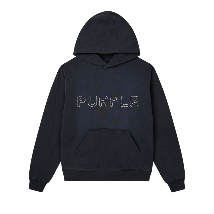 PURPLE BRAND French Terry Pullover Hoodie 'Black'