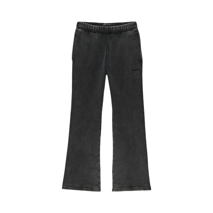 PURPLE BRAND Fleece Flared Pant 'Black'