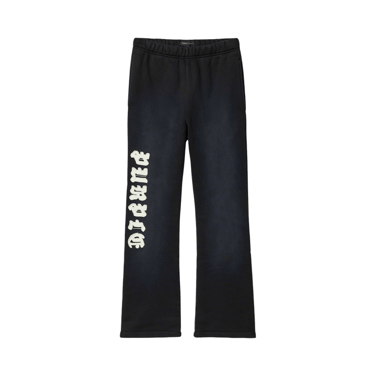PURPLE BRAND Gothic Appliqué Sweatpants 'Black'