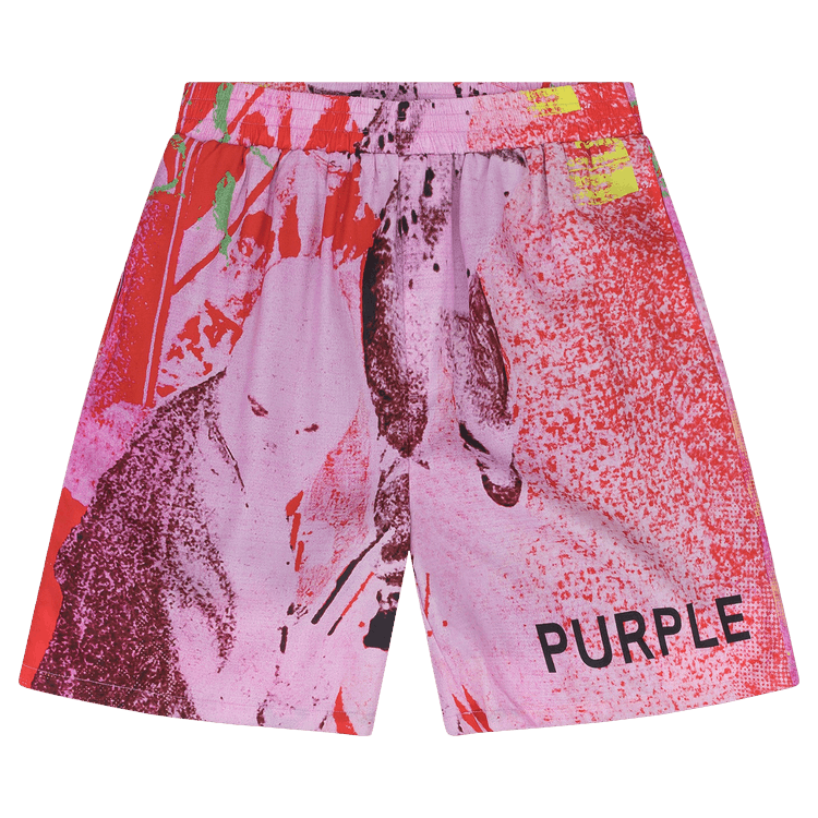 PURPLE BRAND Lyocell Pull On Shorts 'Multicolor'