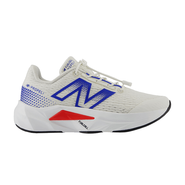 New Balance FuelCell Propel v5 Bungee Lace Little Kid 'Sea Salt Royal True Red'