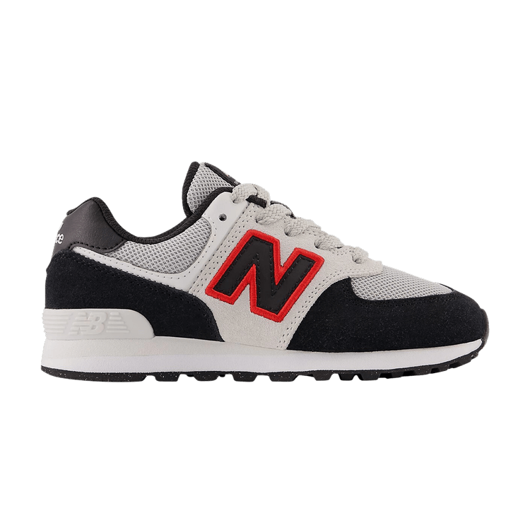 New Balance 574 Little Kid 'Black Nimbus Cloud Red'