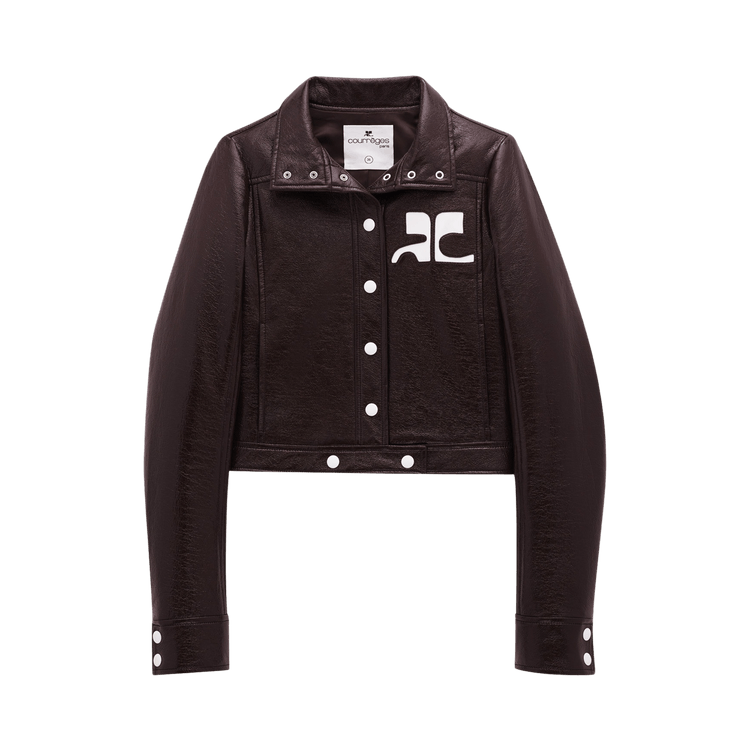 Courrèges Reedition Vinyl Jacket 'Chocolate'