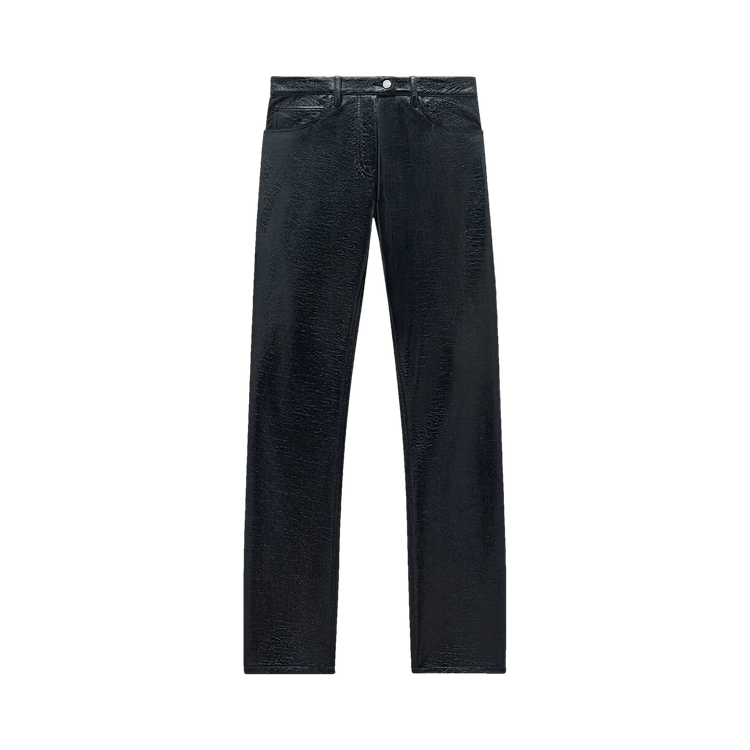 Courrèges Reedition 5 Pocket Vinyl Pants 'Black'