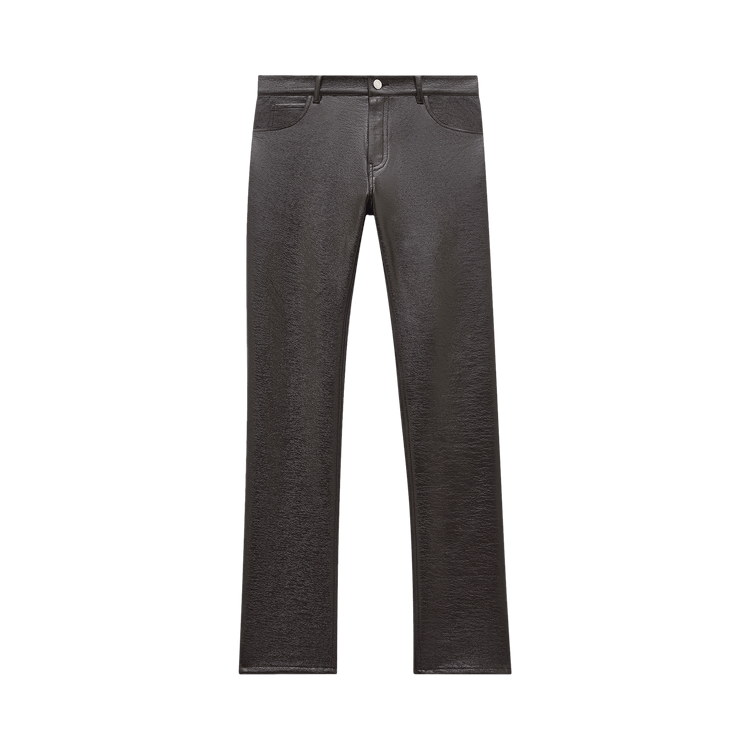 Courrèges 5-Pocket Vinyl Pants 'Chocolate'