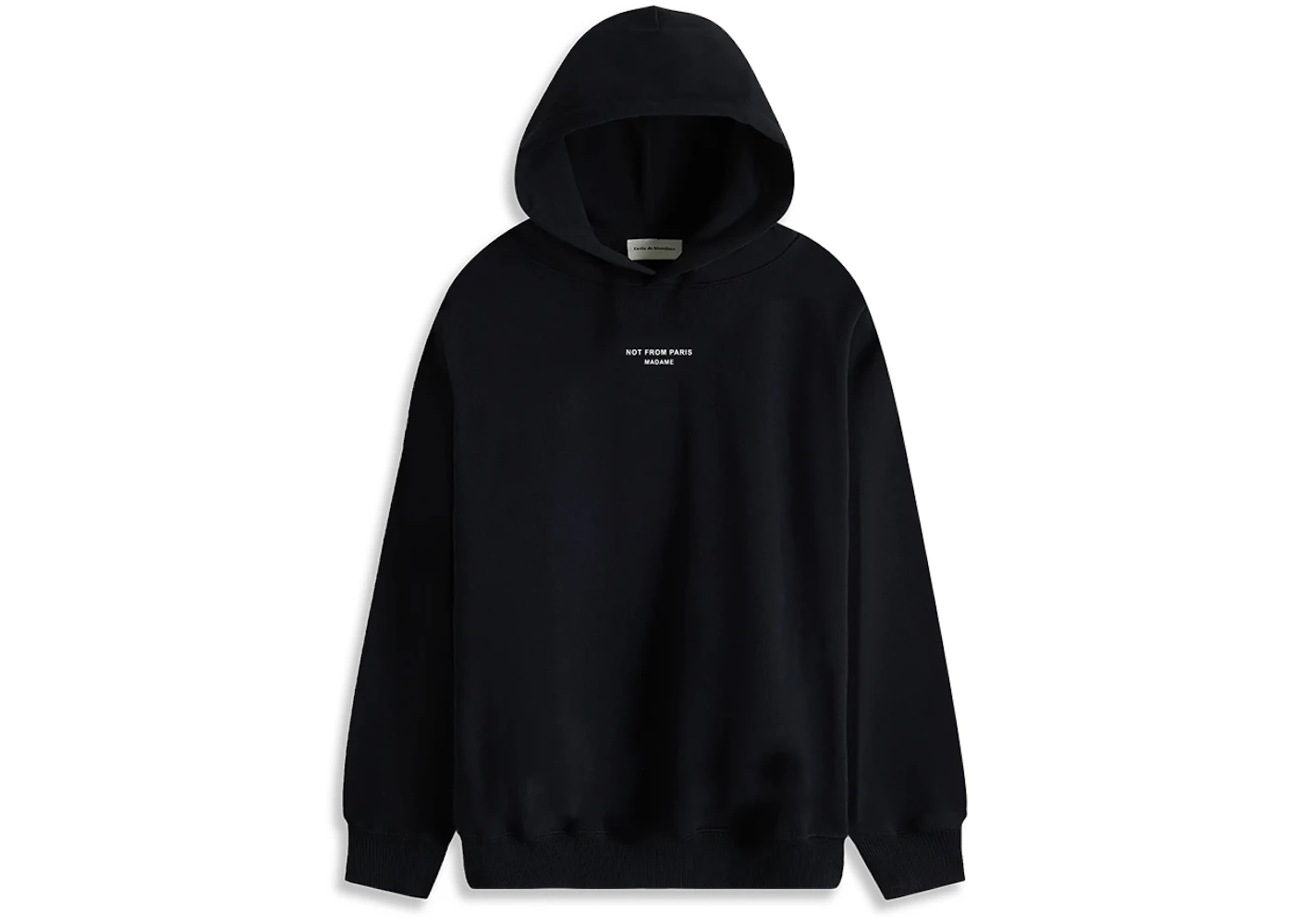Drole de Monsieur Le Slogan Hoodie Black