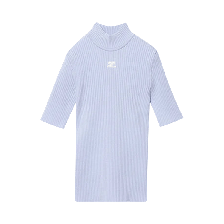 Courrèges Rib Knit Sweater 'Navy'