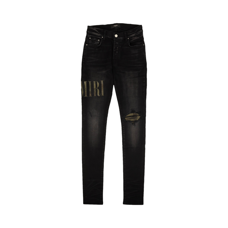 Amiri Core Applique Jean 'Aged Black'