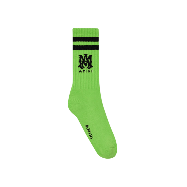 Amiri MA Stripe Socks 'Lime'