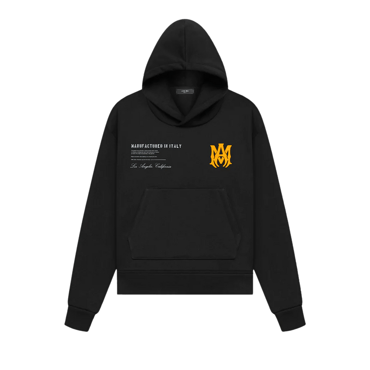 Amiri Military Specs Stencil Hoodie 'Black'