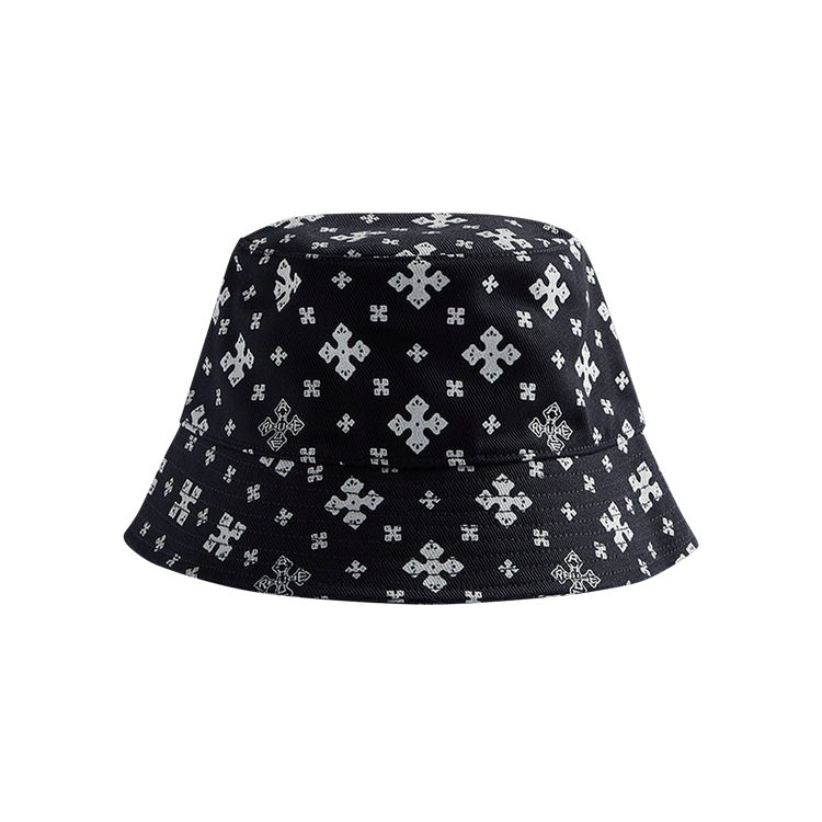 Rhude Cross Bandana Bucket Hat 'Black/White'