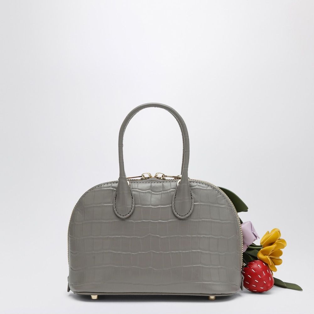 Self-Portrait Embossed Top Handle Shoulder Bag