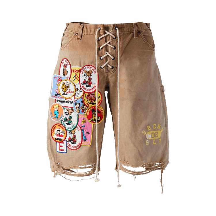 Secnd Slf Patchwork Vintage Field Day Short 'Tan'