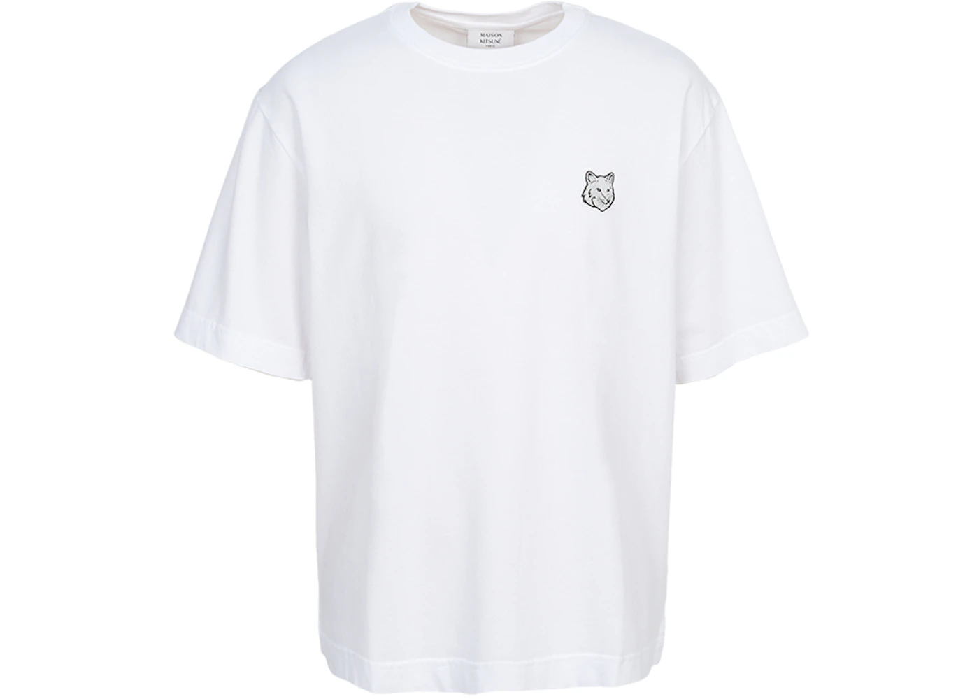 Maison Kitsune Fox Head Short Sleeve T-shirt White