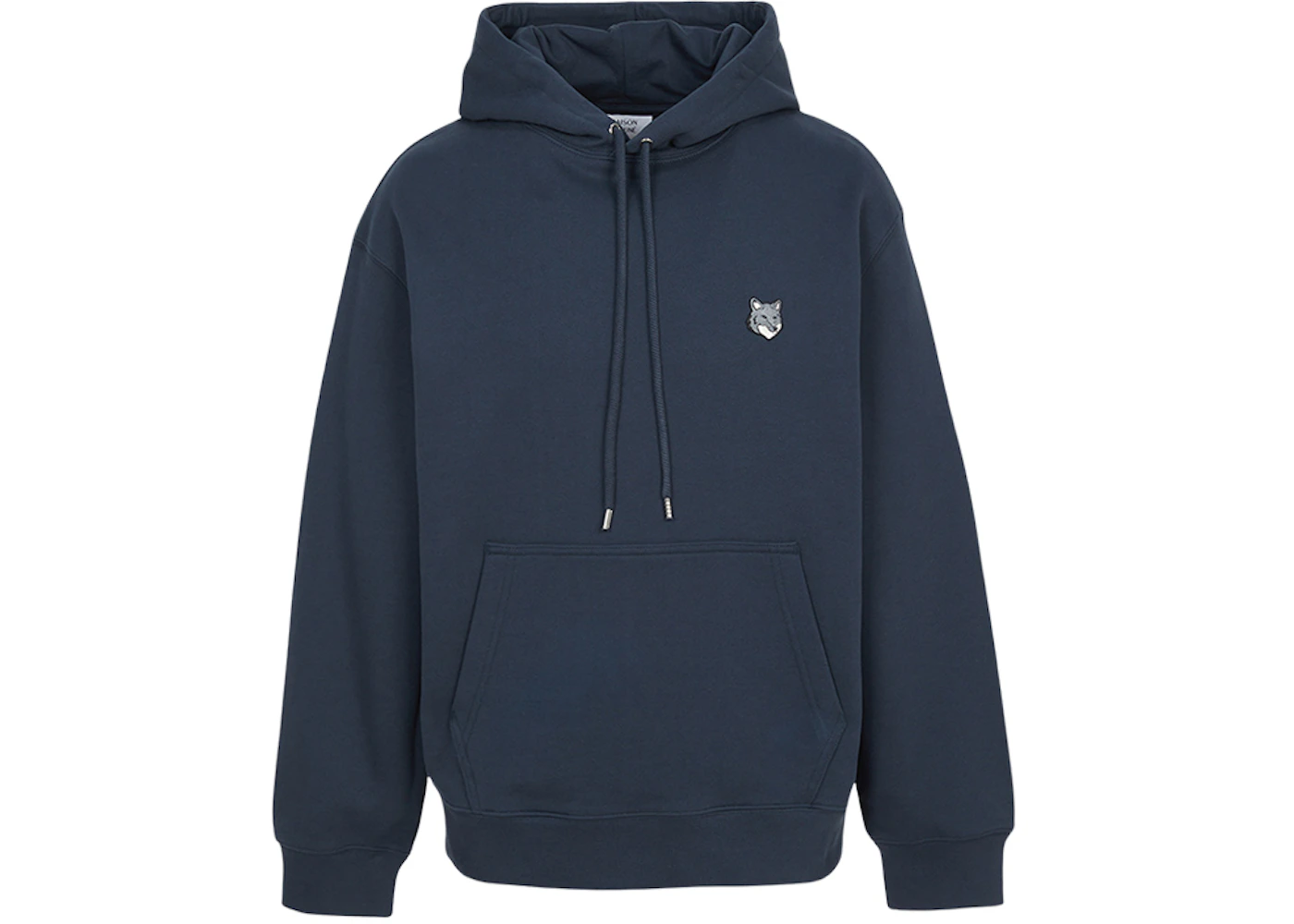 Maison Kitsune Fox Head Hood Sweatshirt Navy