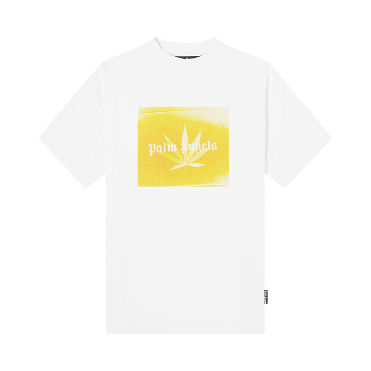 Palm Angels Leaf Logo Print T-Shirt 'White'