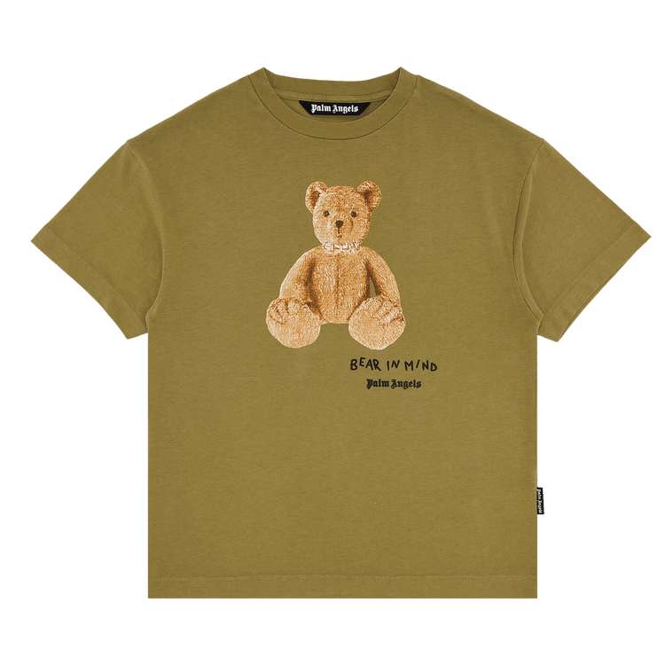 Palm Angels Bear In Mind Tee 'Army Green/Brown'