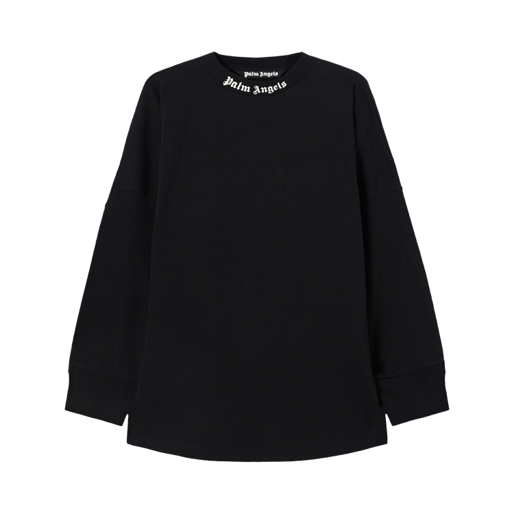 Palm Angels Classic Logo Over Long-Sleeve Tee 'Black/Off White'