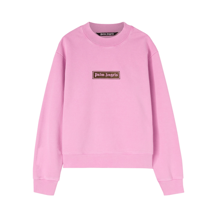Palm Angels GD Box Logo Crew 'Fuchsia/Black'