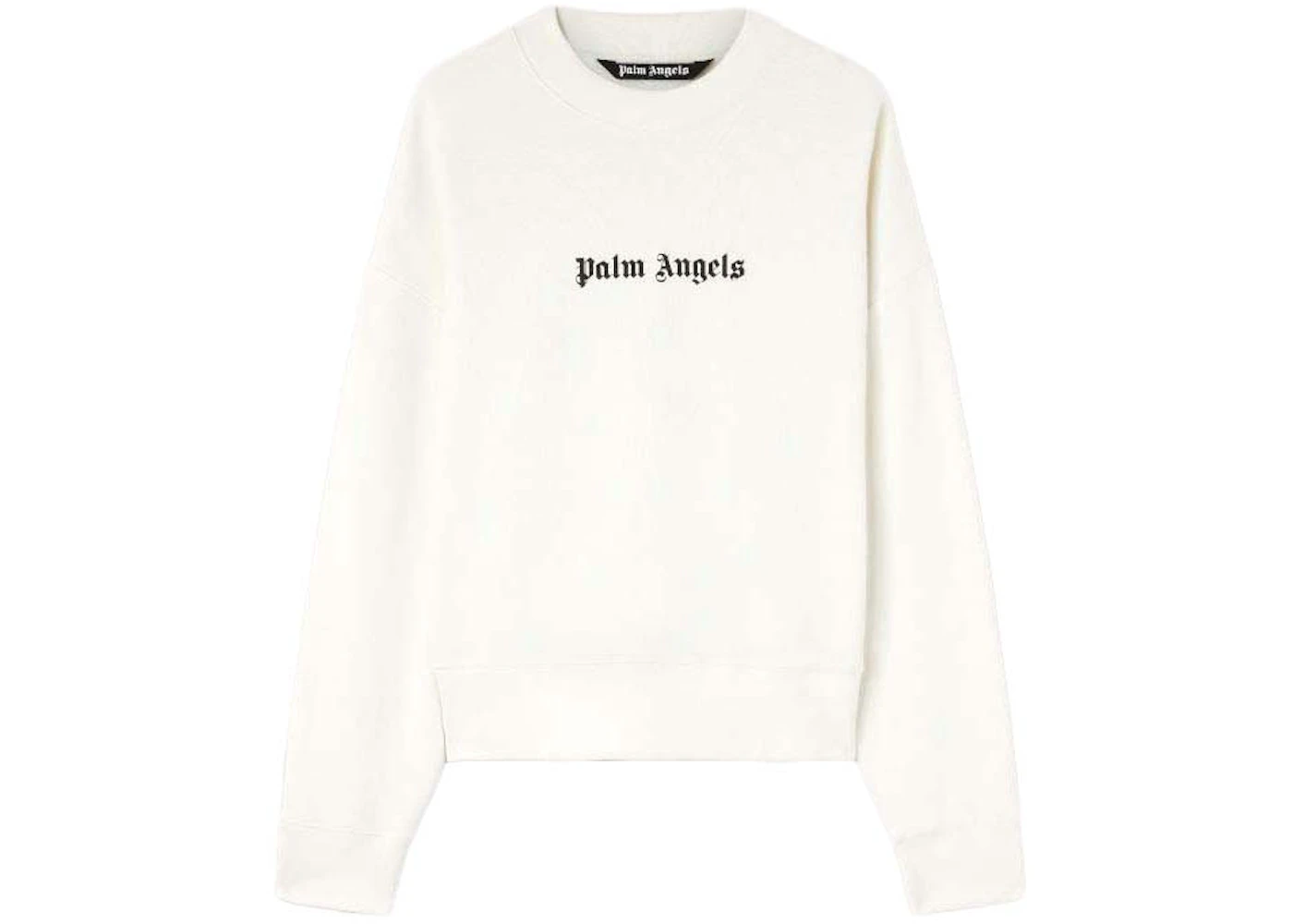 Palm Angels Logo Sweatshirt Off White/Black