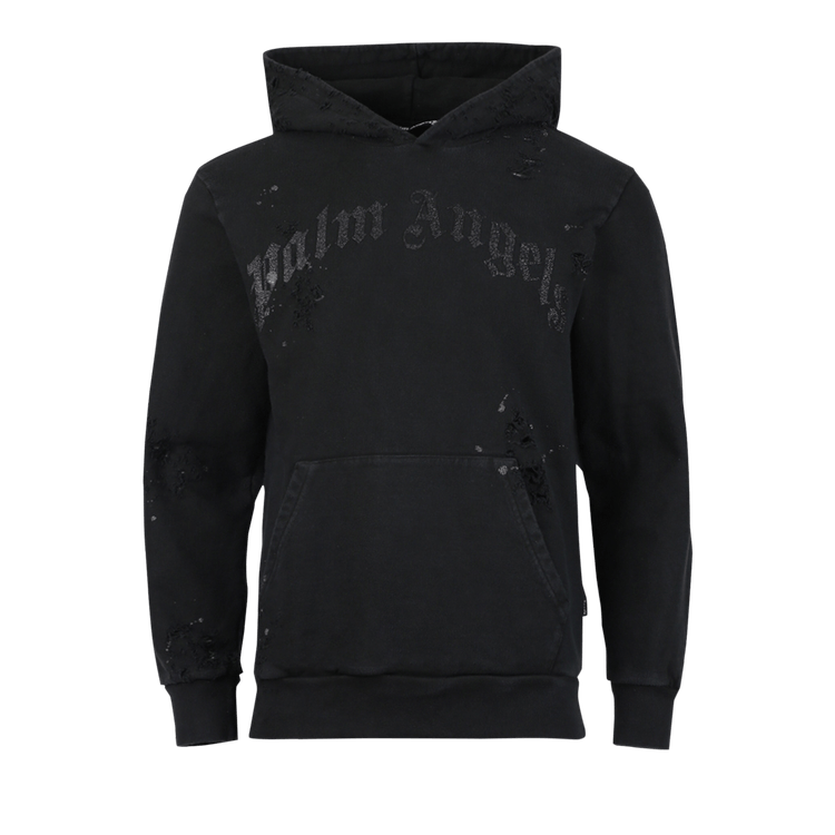 Palm Angels GD Glittered Logo Hoody 'Black'