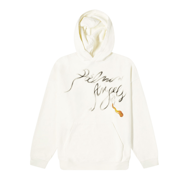 Palm Angels Foggy Hoodie 'Off White/Black'