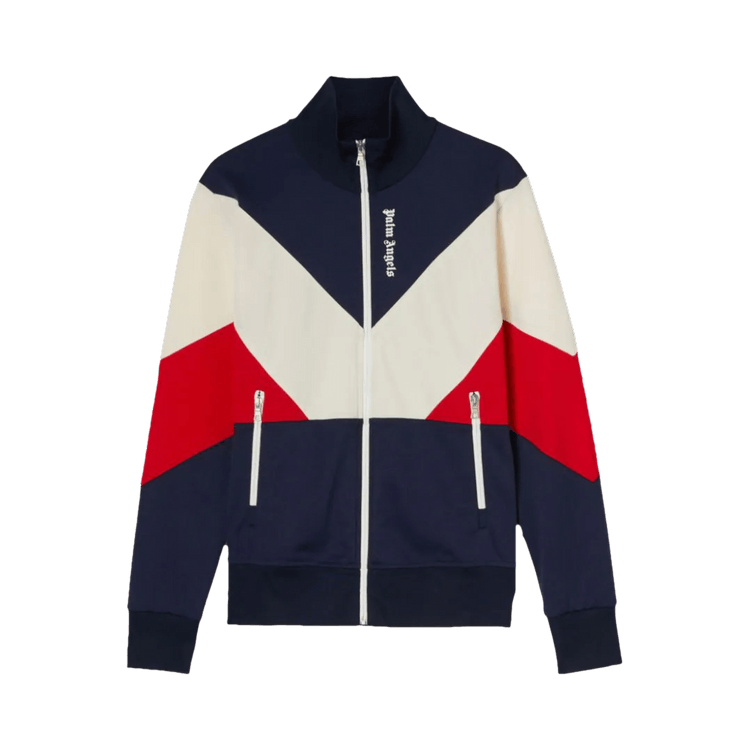 Palm Angels V Colorblock Track Jacket 'Navy Blue/White'
