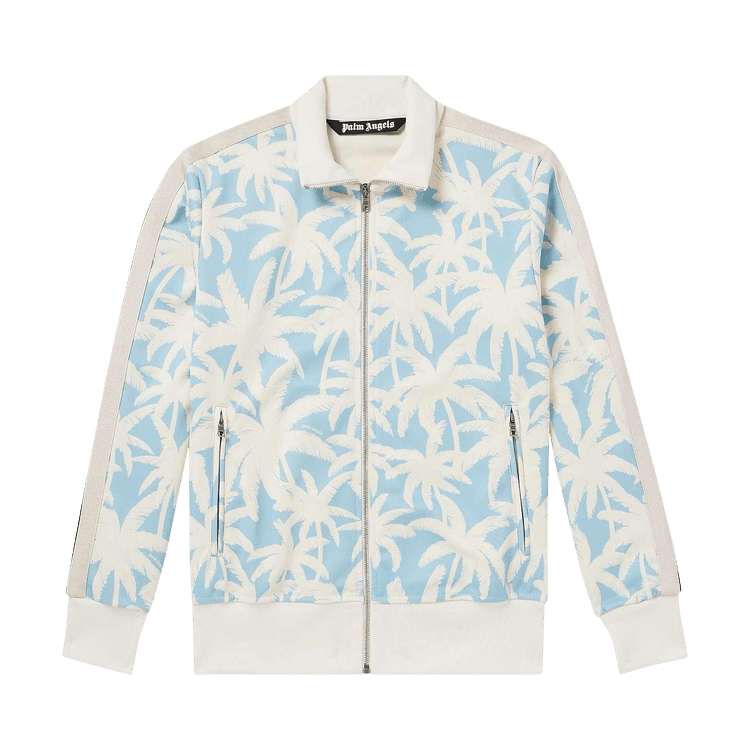 Palm Angels Palms All Over Track Jacket 'Light Blue/Off White'