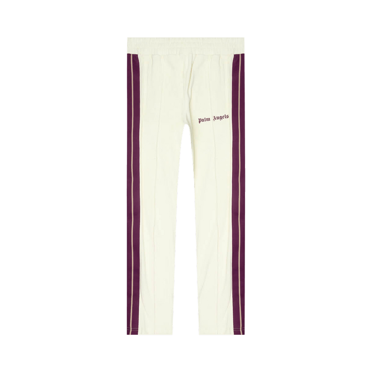 Palm Angels Cord Fleece Track Pants 'Light Grey/Purple'