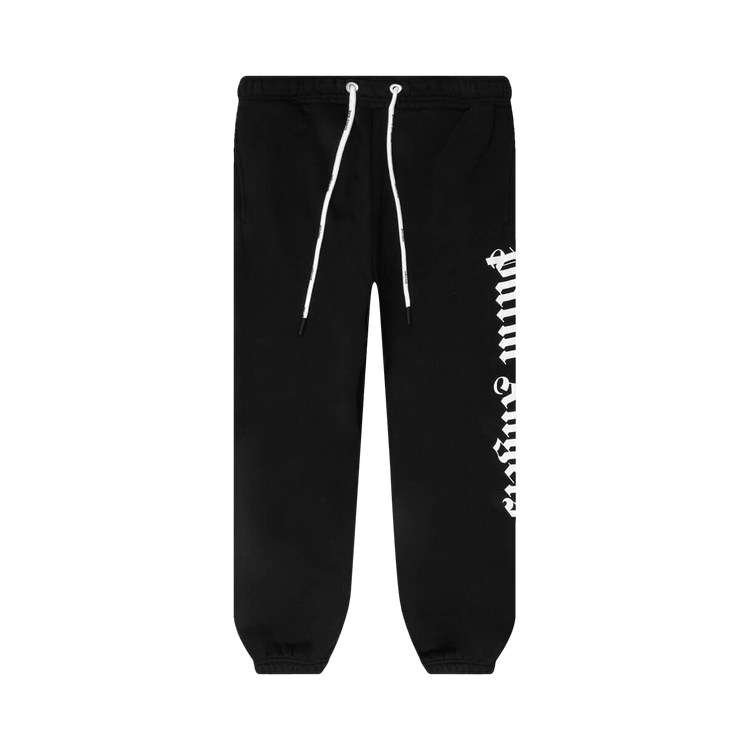 Palm Angels Side Logo Sweatpants 'Black/White'