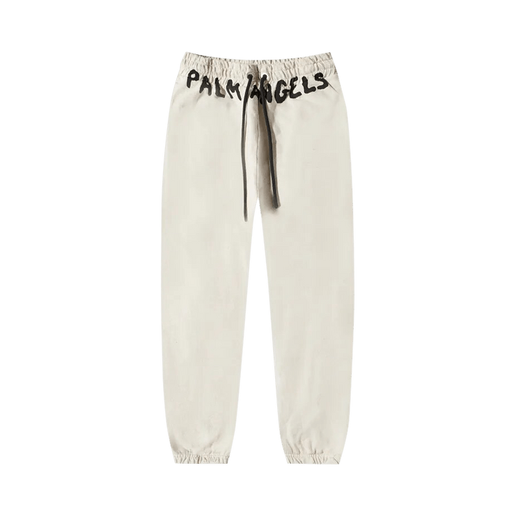 Palm Angels Seasonal Logo Vint Sweatpants 'White Black'